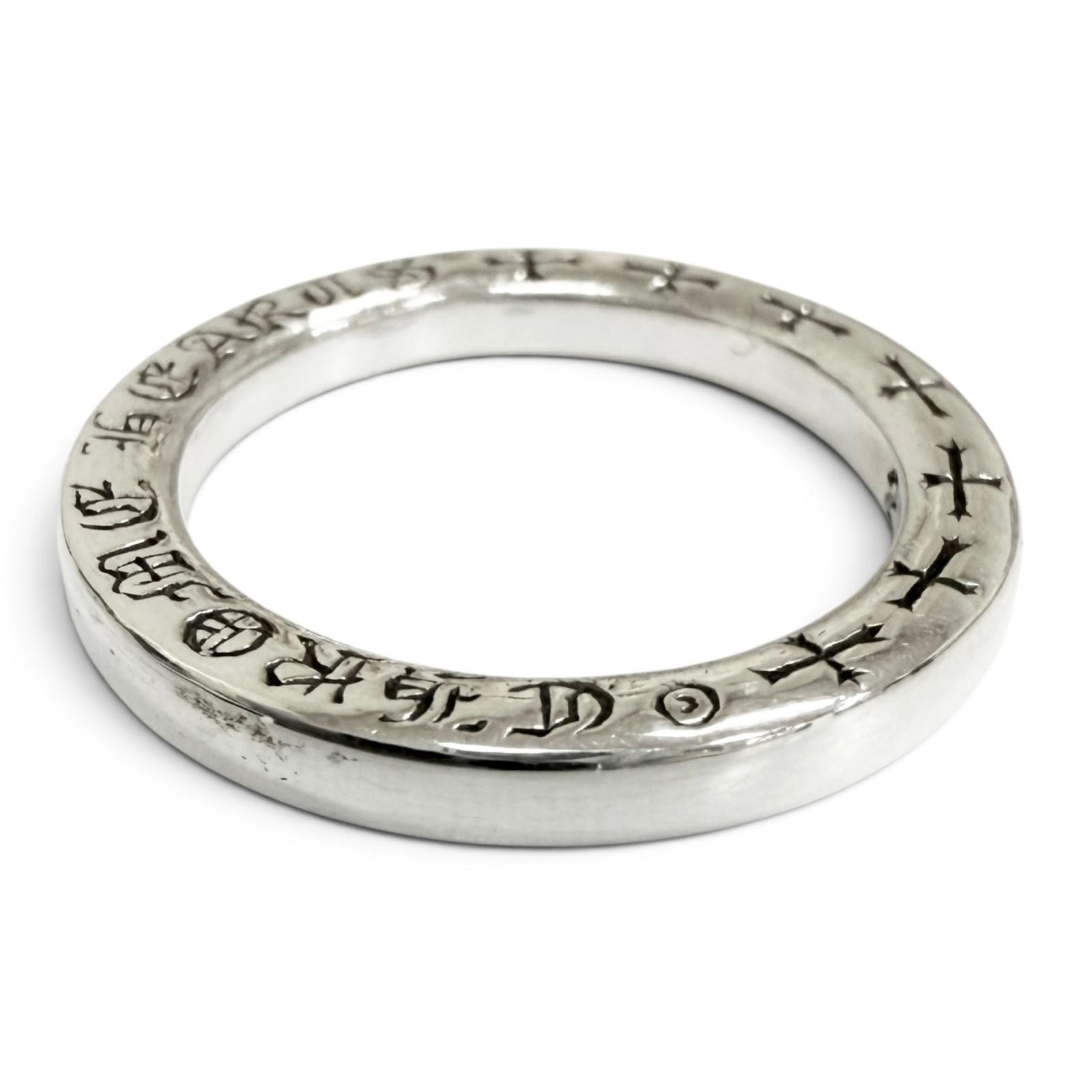 美品 クロムハーツ 指輪 NTFLリング シルバー メンズ JP13号