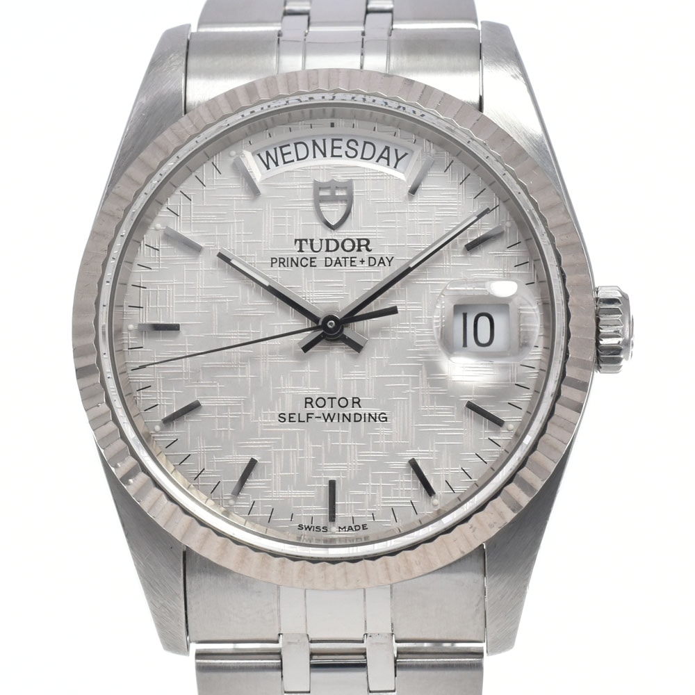 チューダー TUDOR M76214-0009 プリンス Ref.76214 WGベゼル シルバー 自動巻き メンズ 良品 腕時計 M#147129