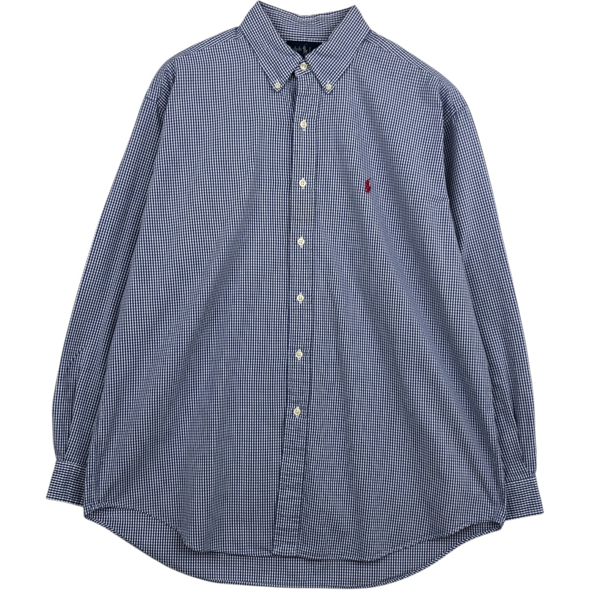 古着 ラルフローレン Ralph Lauren BLAKE ギンガムチェック 長袖 ボタンダウンチェックシャツ メンズL相当/eaa628734