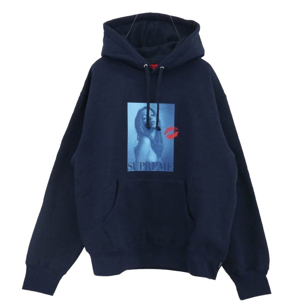 Supreme シュプリーム パーカー 24AW Kate Moss Hooded Sweatshirt ケイトモス フーデッド スウェットシャツ パーカー ネイビー系 S【美品】【中古】