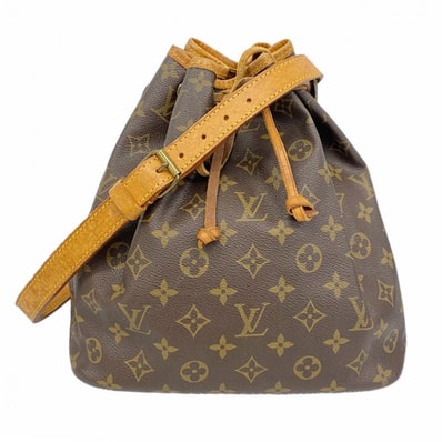 【6da0428】ルイヴィトン ショルダーバッグ モノグラム プチノエ M42226 ブラウン【中古】レディース