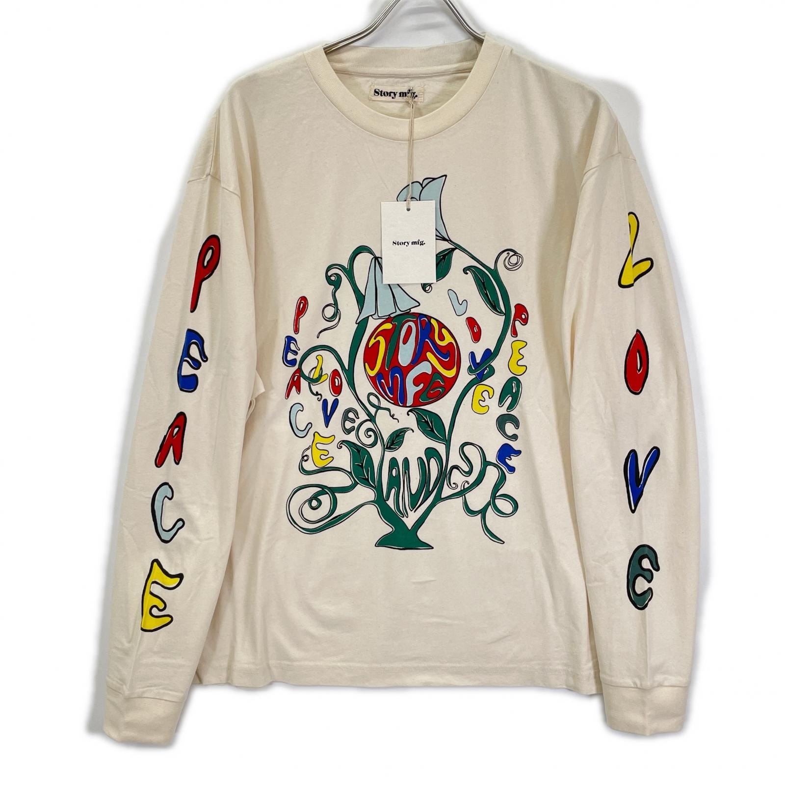 ストーリーエムエフジー 26SS アイボリー GRATEFUL TEE LS/グレートフル L/STシャツ L