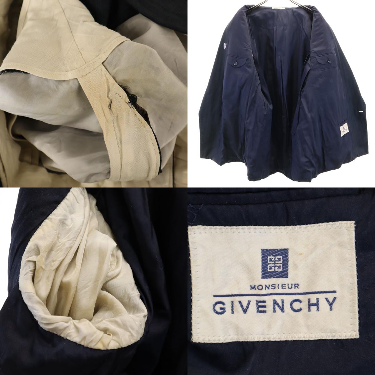 D (傷や汚れあり)】GIVENCHY ジバンシィ 90s オールド ストライプ柄