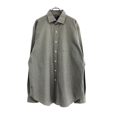 Polo by Ralph Lauren ポロバイラルフローレン ギンガムチェック 長袖 シャツ L ブラック×ホワイト