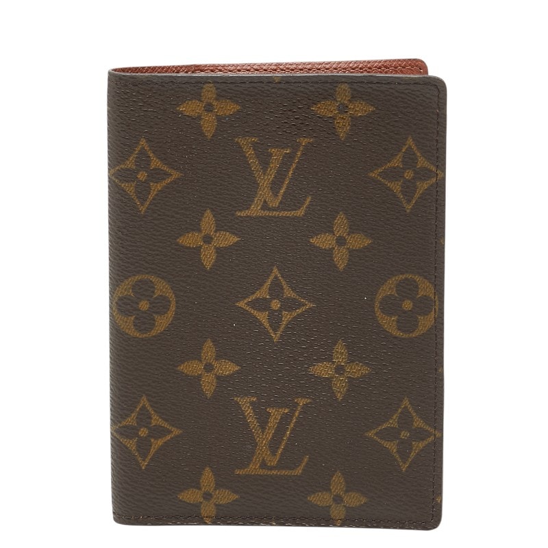 ルイ ヴィトン モノグラム クーヴェルテュール パスポール パスポートケース M60188 ブラウン PVC レディース LOUIS VUITTON 【中古】
