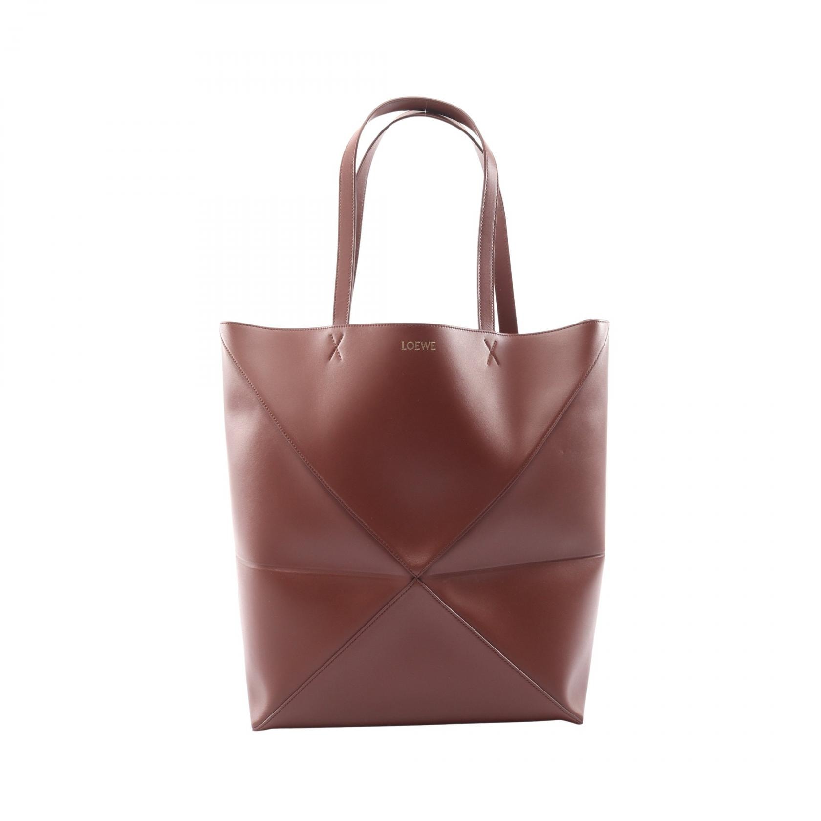 ロエベ LOEWE パズルフォルドトート ラージ トートバッグ バッグ レザー レディース ブラウン系 B933Q18X014783 【新品】