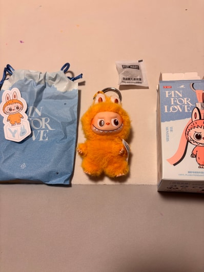 POP MART THE MONSTERS (LABUBU) Pin for Love Series-Vinyl Plush Pendant (N-Z) Y