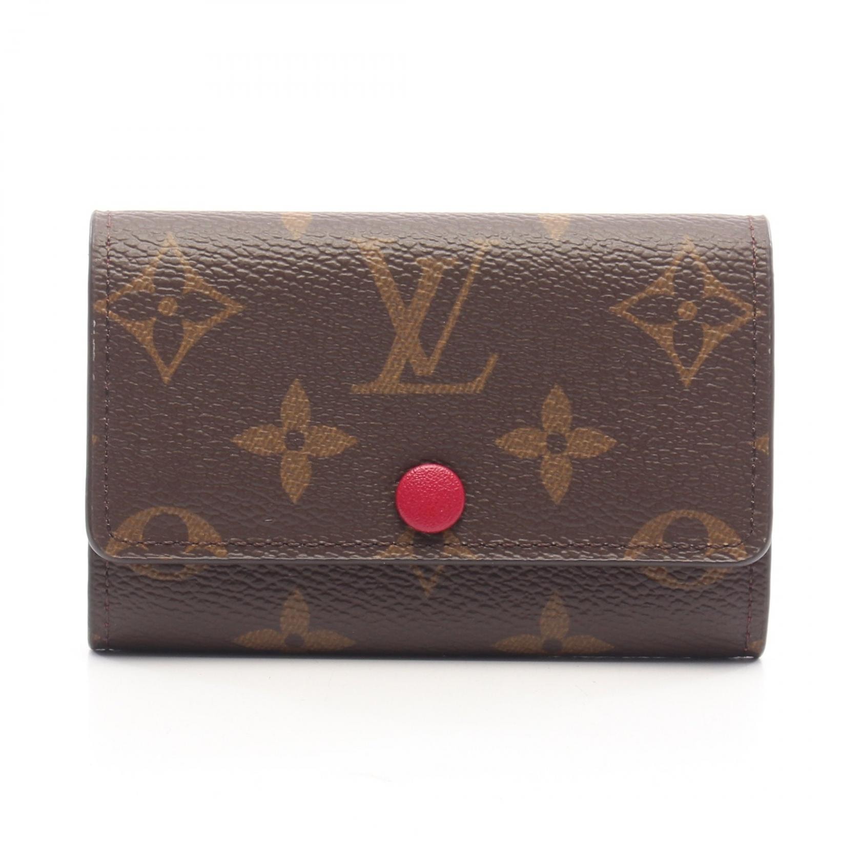 ルイ・ヴィトン LOUIS VUITTON ミュルティクレ6 キーケース アクセサリー PVC モノグラム フューシャ レディース ピンク系 M60701 【中古】