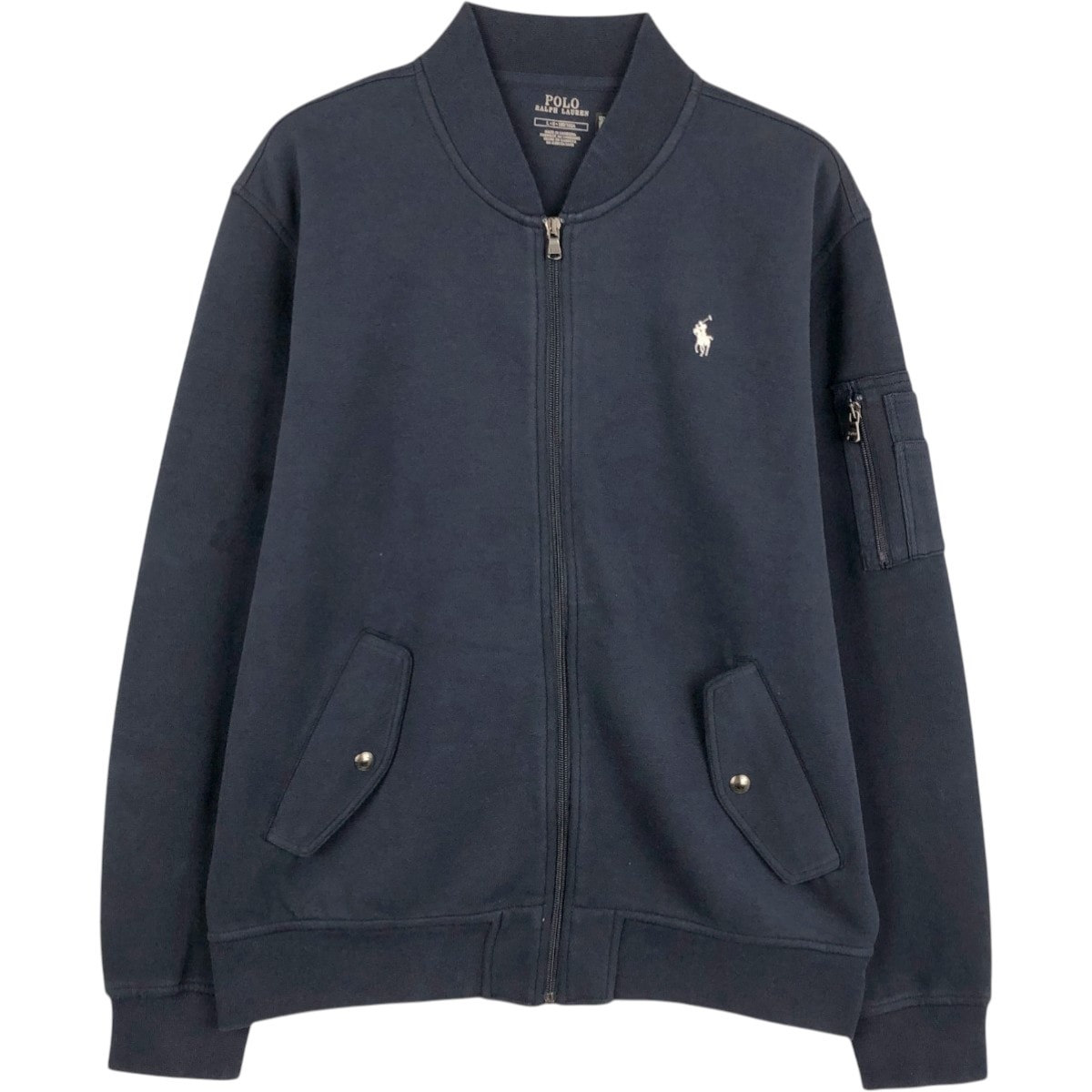 古着 ラルフローレン Ralph Lauren POLO RALPH LAUREN フルジップスウェットシャツ トレーナー メンズL相当/eaa675932