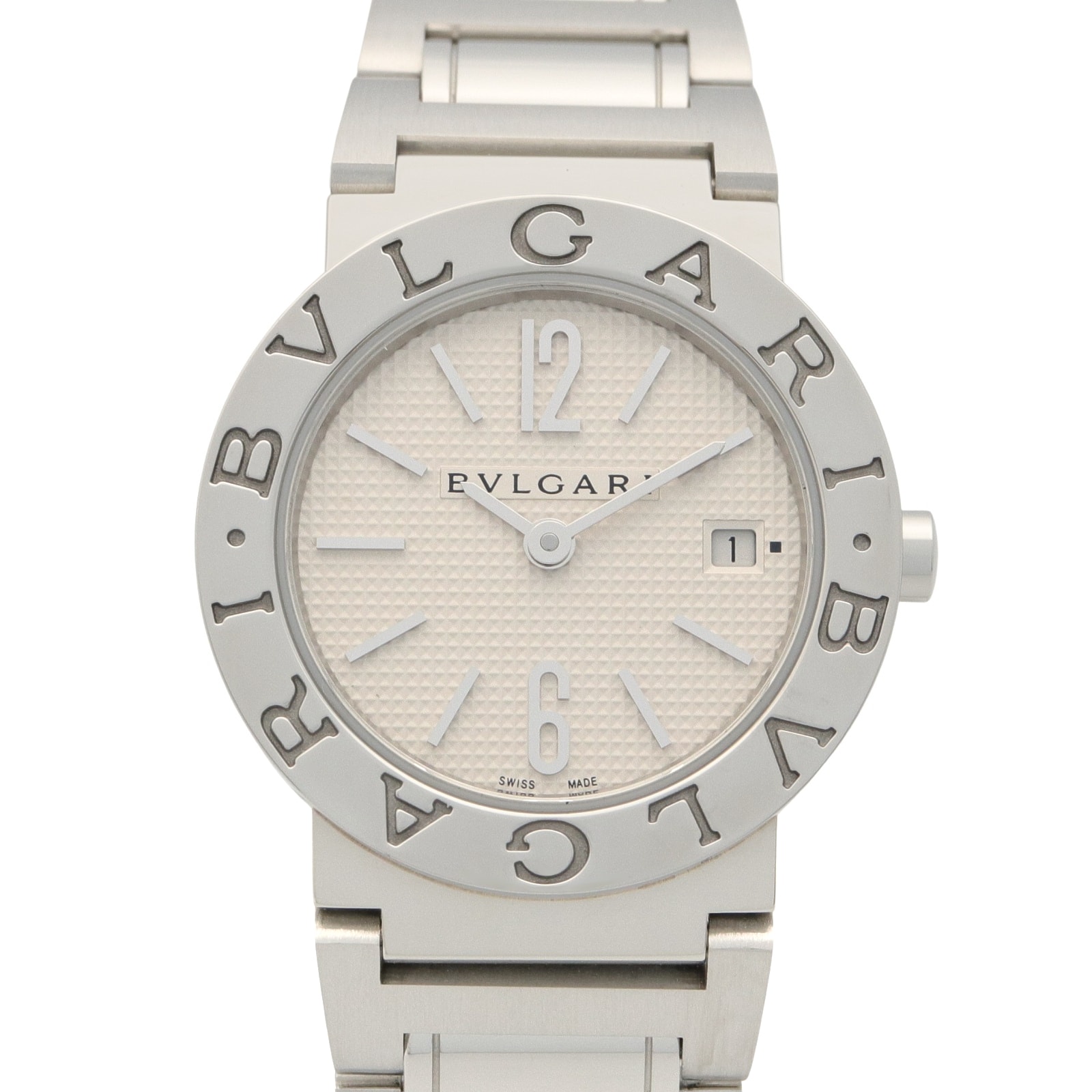 ブルガリ BVLGARI ブルガリ ブルガリ 腕時計 時計 ステンレススチール レディース ホワイト系 BBL26S 【中古】