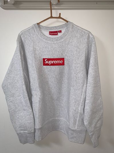 Supreme Box Logo Crewneck Sweatshirt "Ash Grey" (18FW)