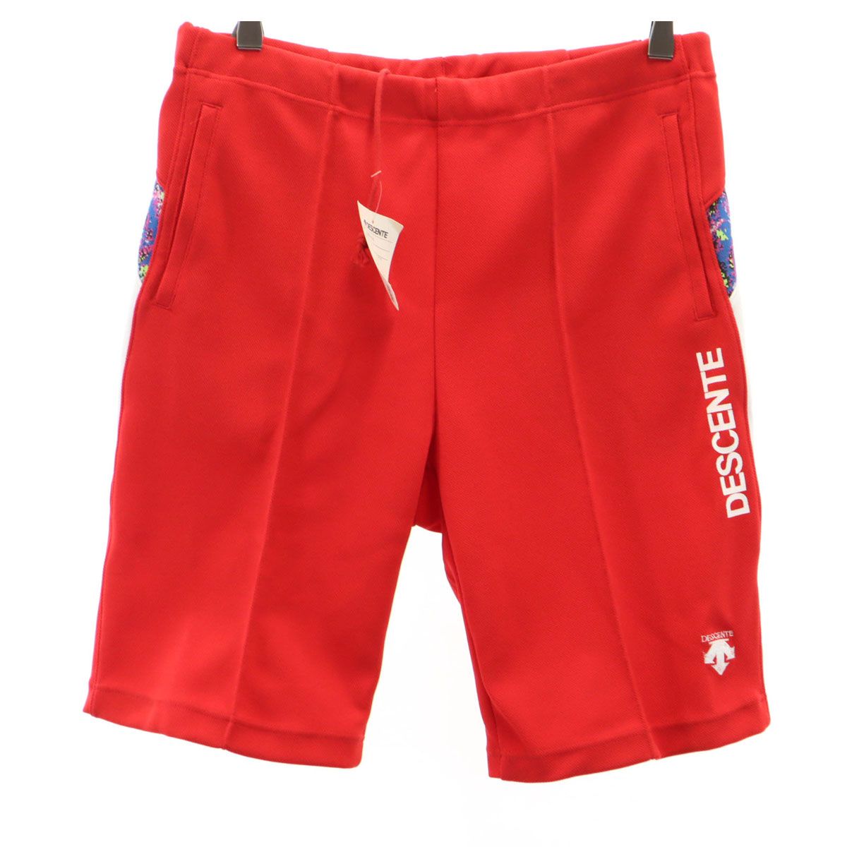 DESCENTE デサント 未使用 トレーニング ジャージショートパンツ L 赤 タグ付き