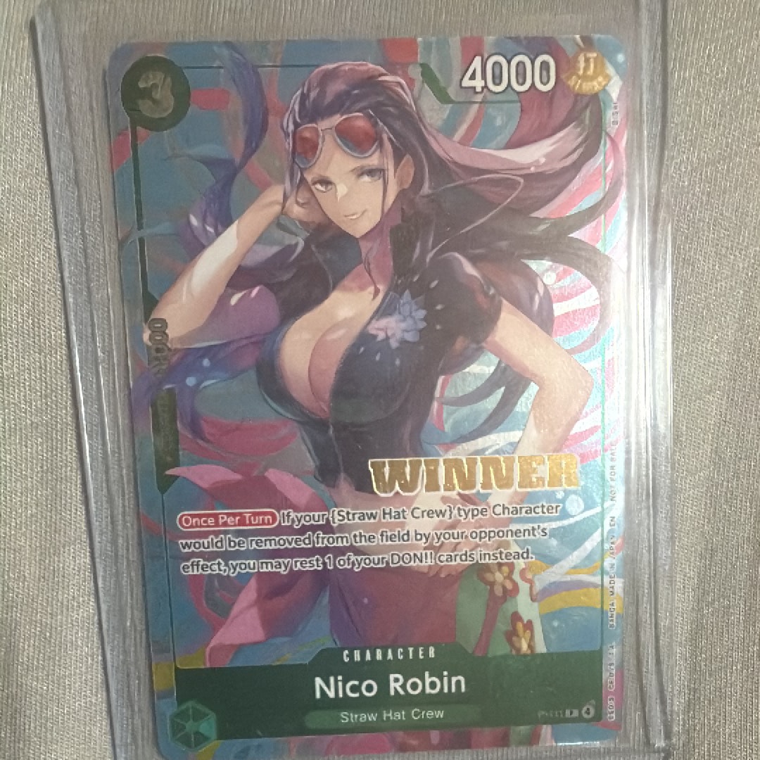 ニコ・ロビン P [P-111]【アジア版】(プロモーションカード「ミニティンパックセット vol.2」)