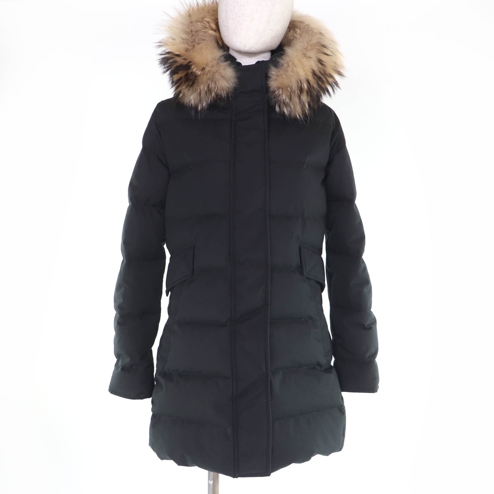 美品 ピレネックス ダウンコート GRENOBLE ブラック レディース 36