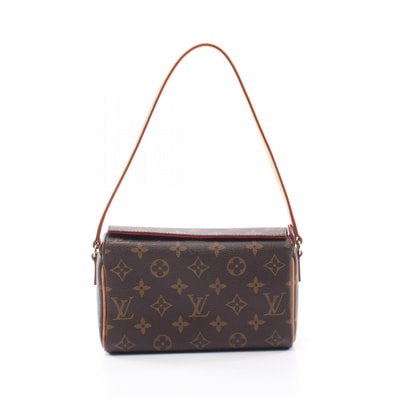ルイ・ヴィトン LOUIS VUITTON レシタル モノグラム ハンドバッグ バッグ PVCコーティングキャンバス レザー レディース ブラウン系 M51900 【中古】
