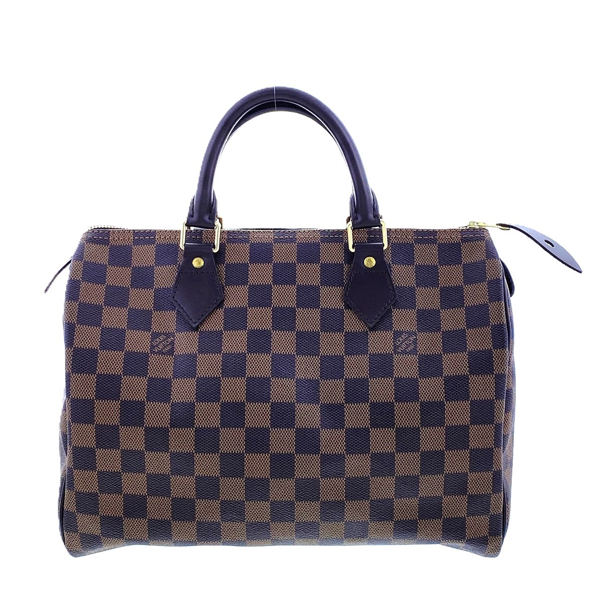 LOUIS VUITTON ルイ・ヴィトン スピーディ30 ダミエ エベヌ ハンドバッグ N41531 ダミエキャンバス ブラウン  レディース【中古】