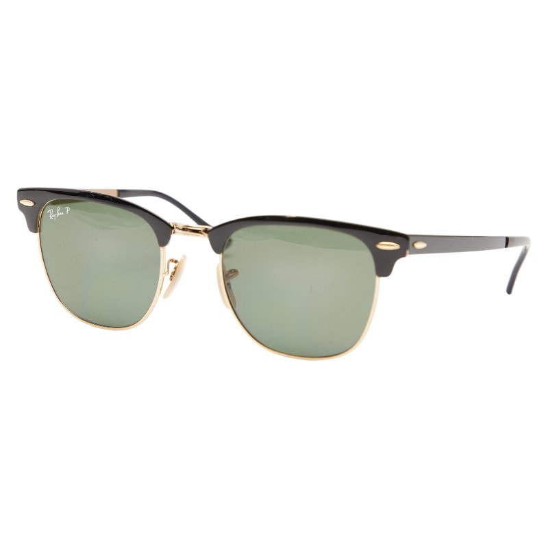 レイバン クラブマスター サングラス RB3716 ブラック ゴールド プラスチック メンズ Ray-Ban 中古