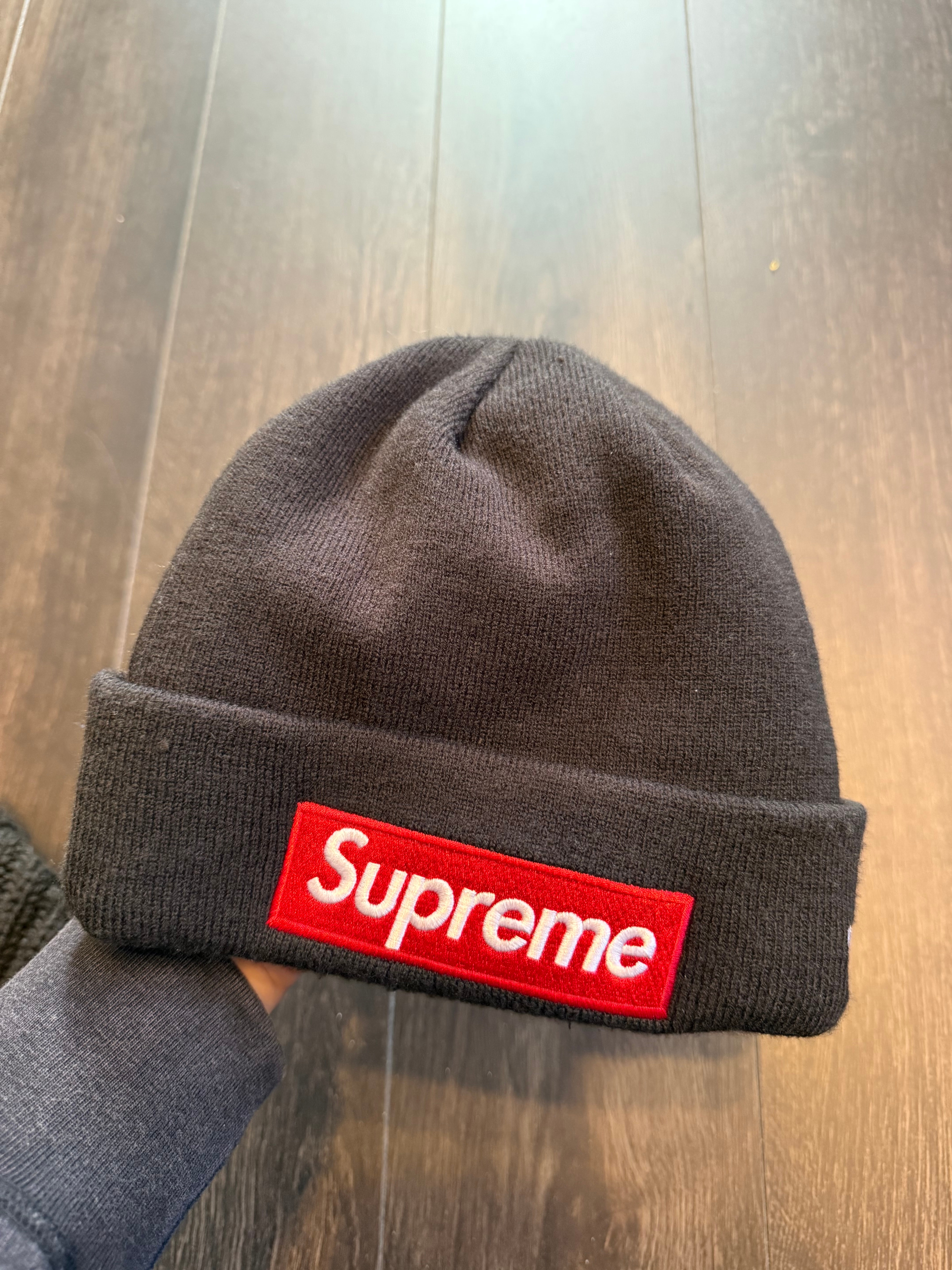 Supreme New Era Box Logo Beanie "Black"