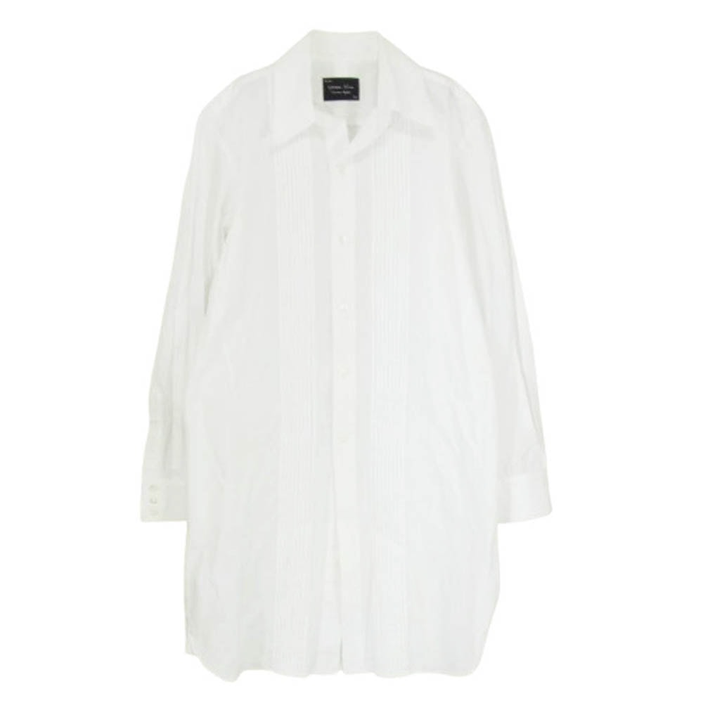 NUMBER(N)INE ナンバーナイン 長袖シャツ レギュラカラー ピンタック 長袖 ロング ドレス シャツ ホワイト系 3【中古】