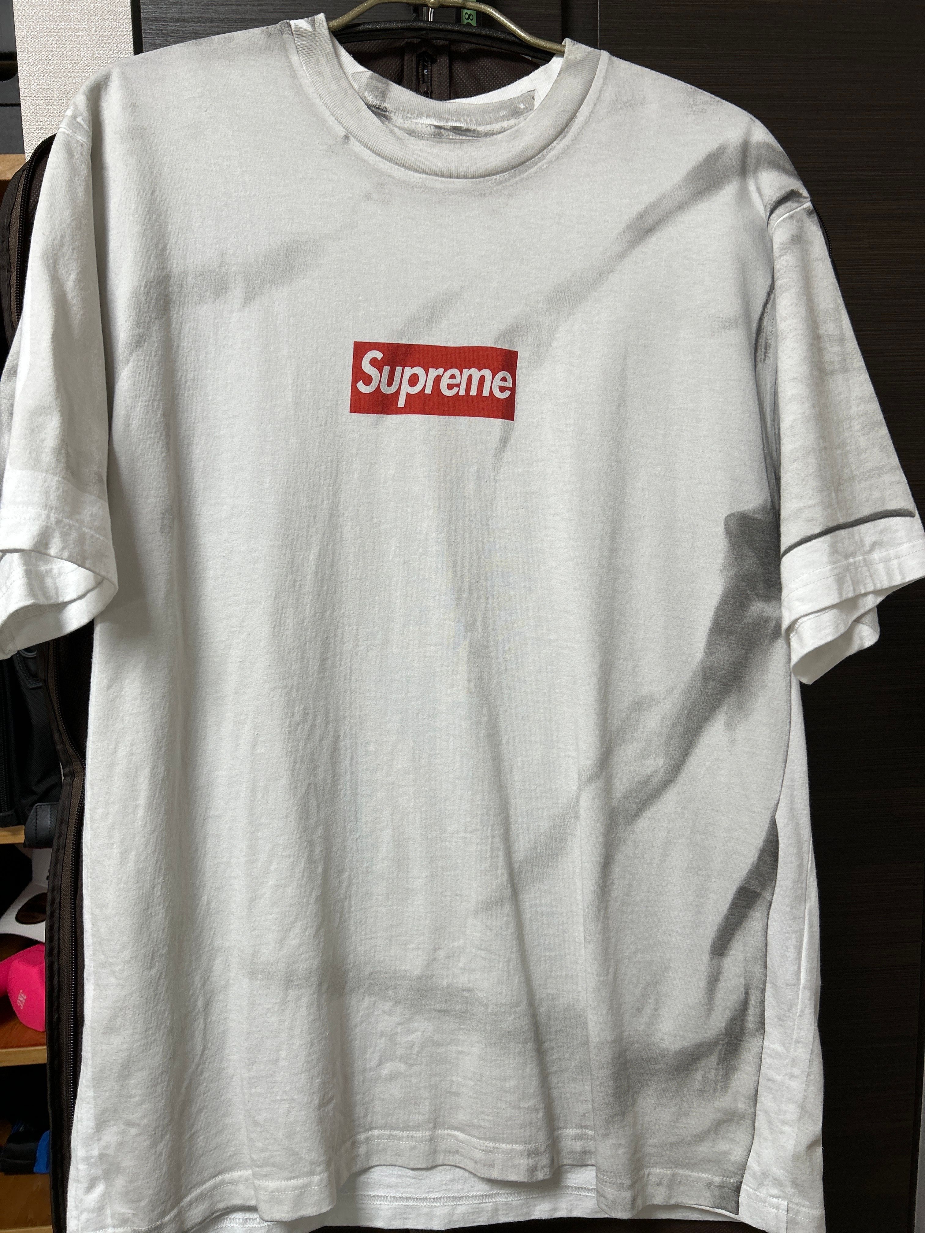 Supreme x MM6 Maison Margiela Box Logo Tee "White"