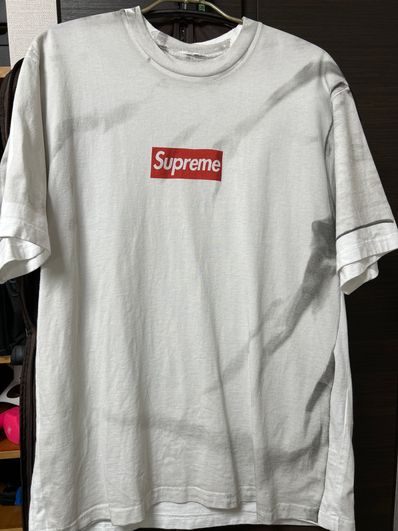 Supreme x MM6 Maison Margiela Box Logo Tee "White"