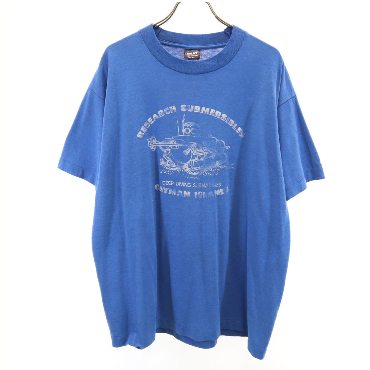 FRUIT OF THE LOOM フルーツオブザルーム 90s USA製 オールド 半袖 Tシャツ L ブルー BEST シングルステッチ