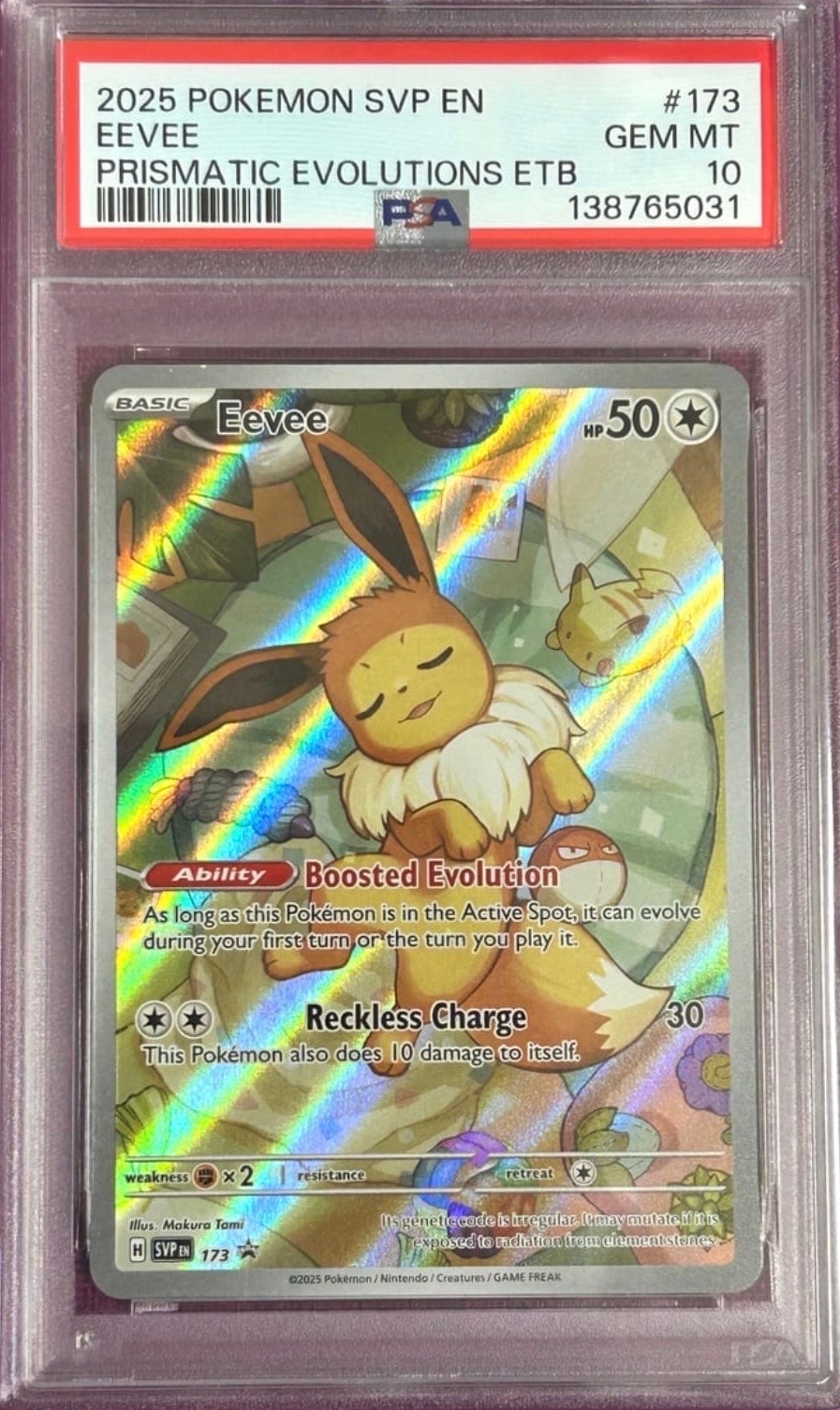 PSA10】イーブイ P [SVP EN 173]【英語版】(スカーレット&バイオレット