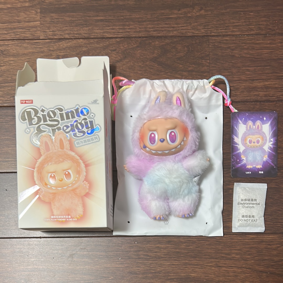 POP MART THE MONSTERS (LABUBU) Big into Energy Series Plush Pendant LUCK