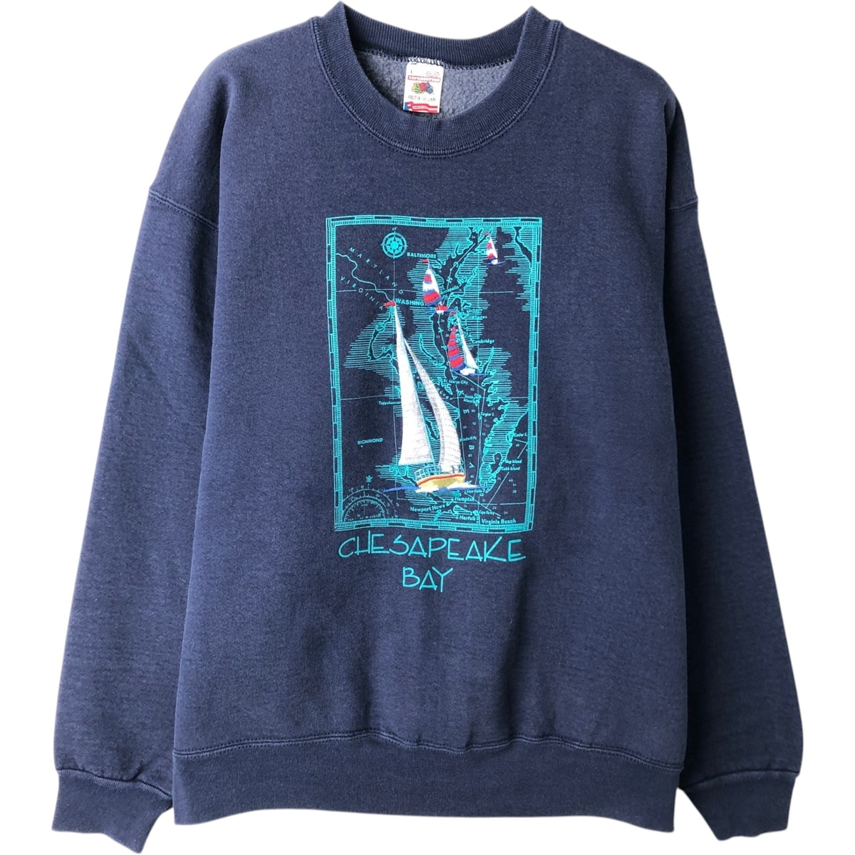 古着 90年代 フルーツオブザルーム FRUIT OF THE LOOM SUPER COTTON スウェットシャツ トレーナー USA製 メンズL相当 ヴィンテージ/eaa630543