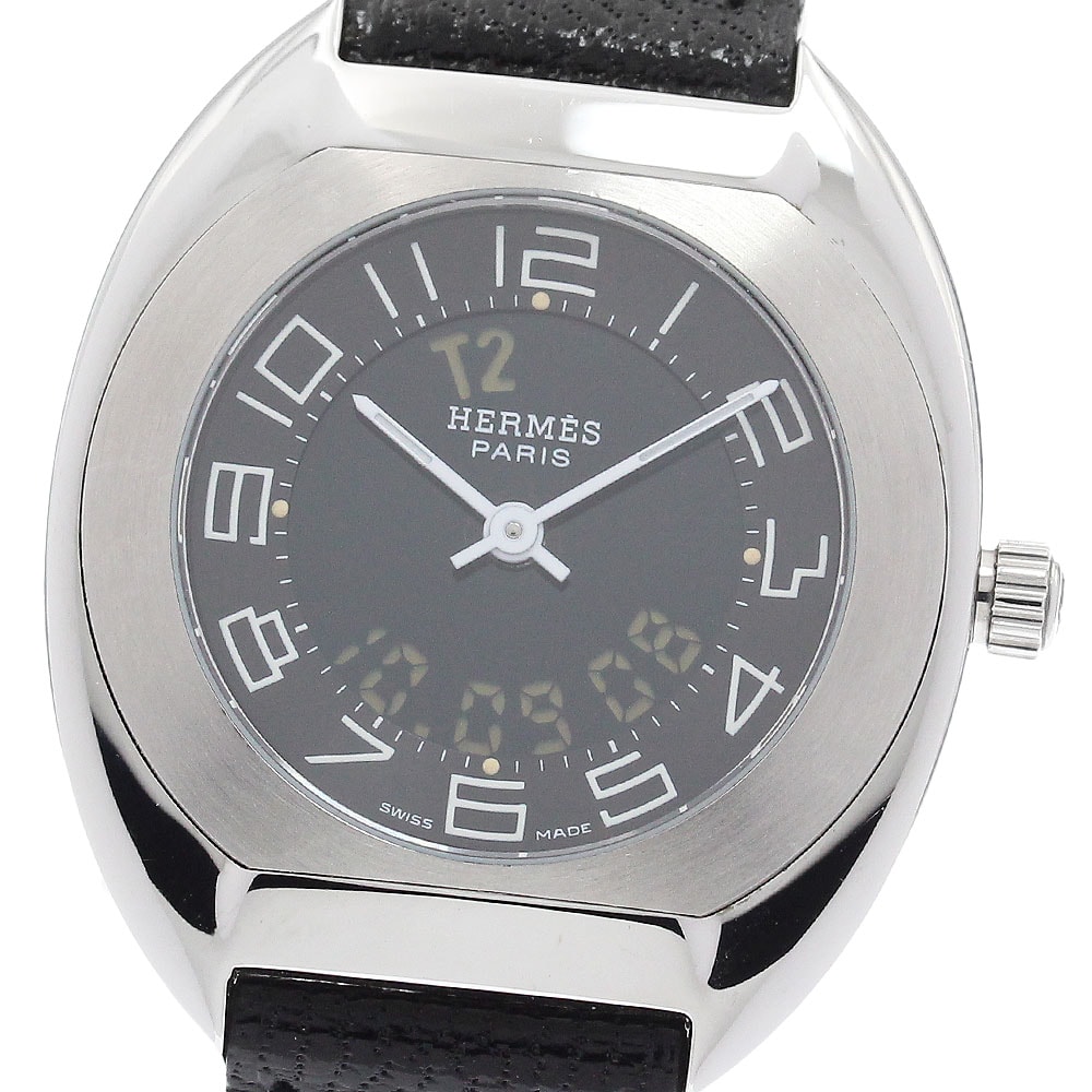 ★箱・保 エルメス エスパス  ES1.210 クォーツ レディース 【中古】