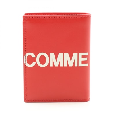 コムデギャルソン COMME des GARCONS 二つ折り財布 財布 レザー メンズ レディース レッド系 SA0641HL 【新品】