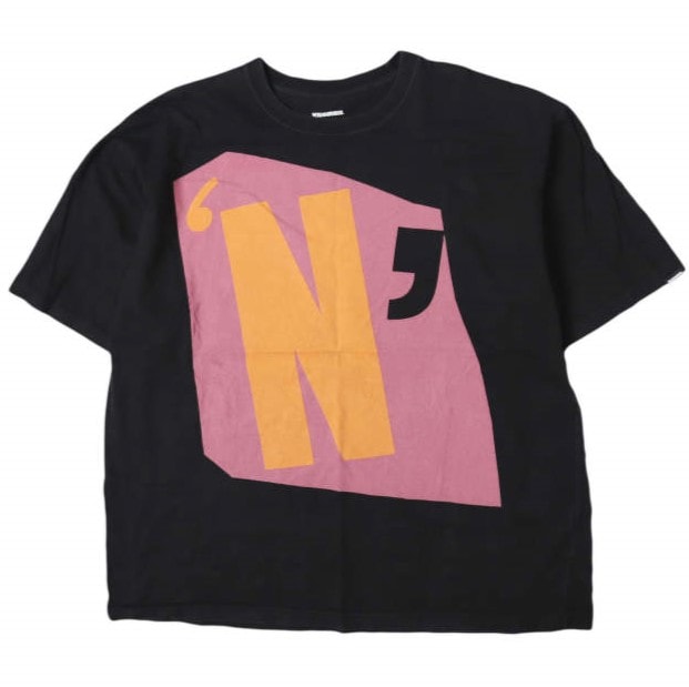 NEIGHBORHOOD x PHINGERIN ネイバーフッド フィンガリン 24AW 別注 日本製 NH X PHINGERIN . TEE SS グラフィックプリントTシャツ 242PCPGN-ST01 XL BLACK 半袖 トップス g27521