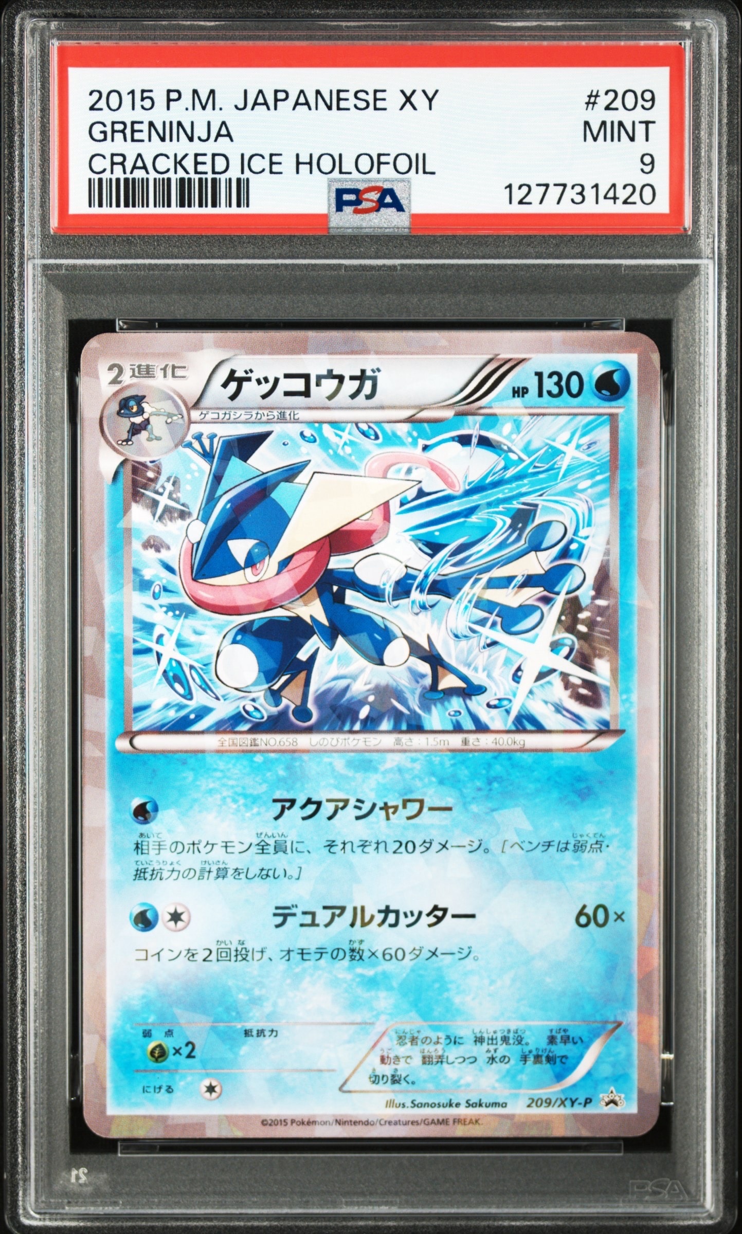 PSA9】ゲッコウガ P [XY-P 209](プロモーションカード