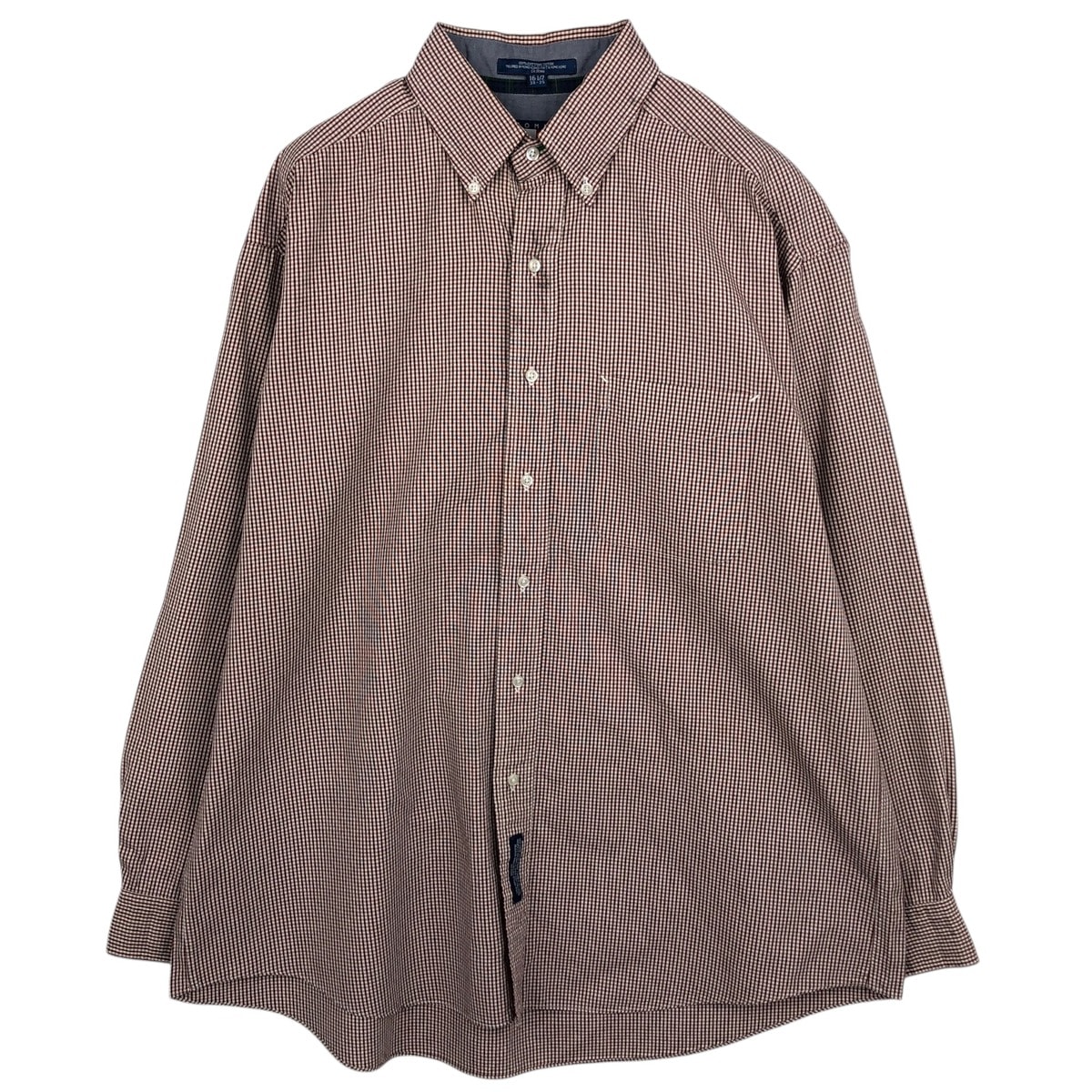 古着 90年代~ トミーヒルフィガー TOMMY HILFIGER ギンガムチェック 長袖 ボタンダウンチェックシャツ メンズL相当 ヴィンテージ/eaa632066