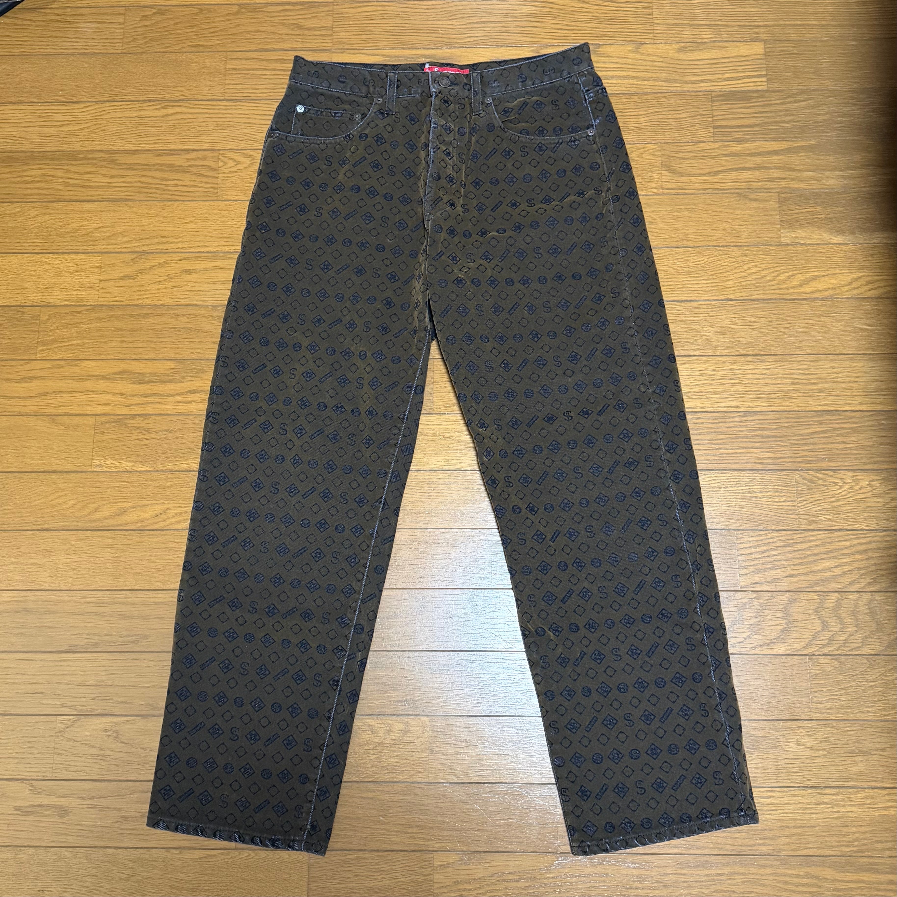 Supreme Flocked Loose Fit Jean "Black"