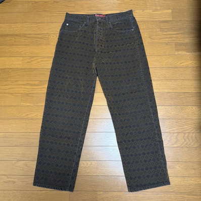 Supreme Flocked Loose Fit Jean "Black"