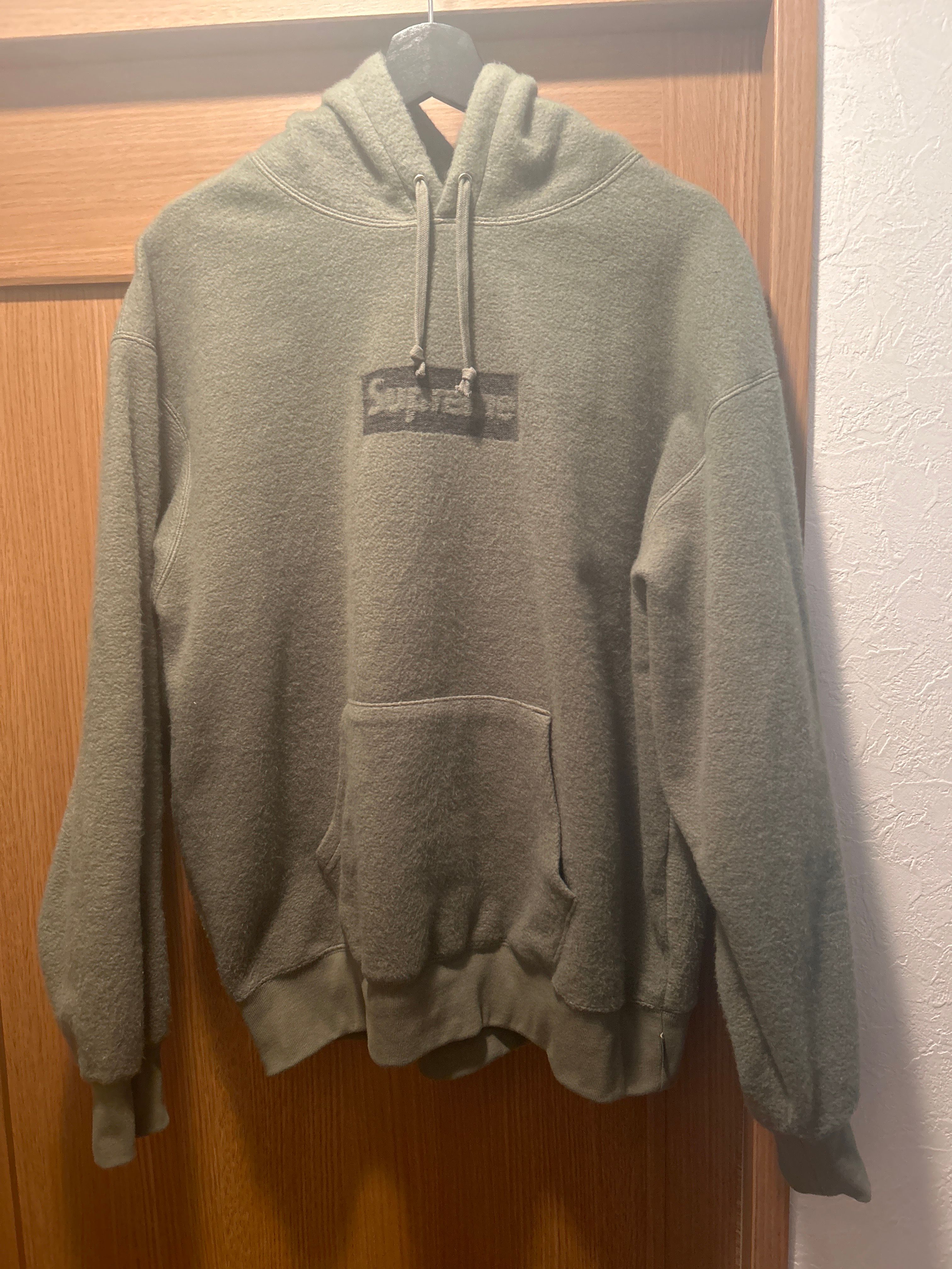 Supreme Inside Out Box Logo Hooded Sweatshirt "Light Olive"