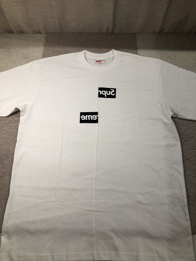 Supreme / Comme des Garçons SHIRT® Split Box Logo Tee "White"