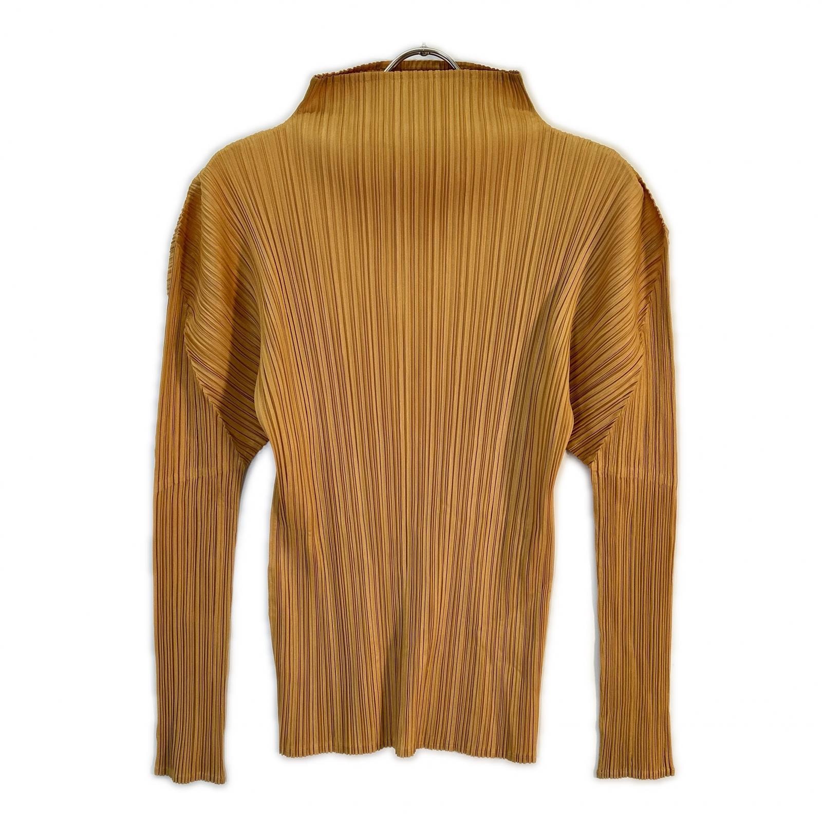プリーツプリーズ PP63-JK505 イエロー プリーツ ハイネックカットソー 4