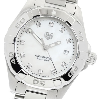 ☆良品 タグホイヤー アクアレーサー WBD1414 レディース 【中古】