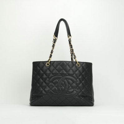 シャネル CHANEL マトラッセ GST バッグ ショルダーバッグ キャビアスキン ブラック black 黒 ゴールド金具 チェーンショルダーバッグ ココマーク デカココ
