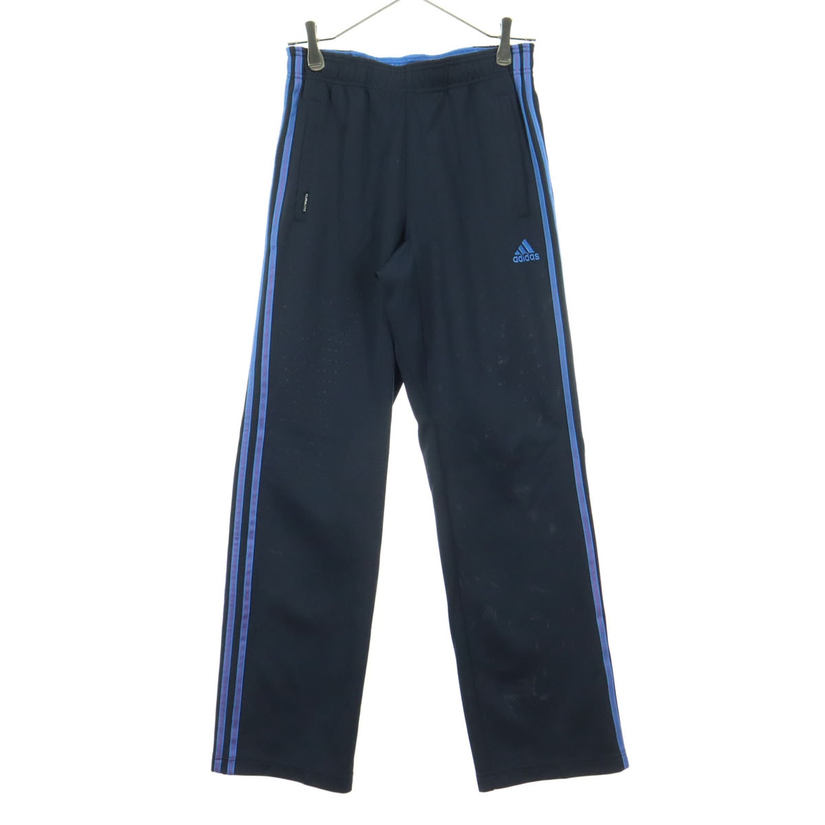 美品 adidas アディダス ワンポイントロゴ トラックパンツ S ブラック ジャージ