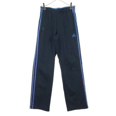 美品 adidas アディダス ワンポイントロゴ トラックパンツ S ブラック ジャージ