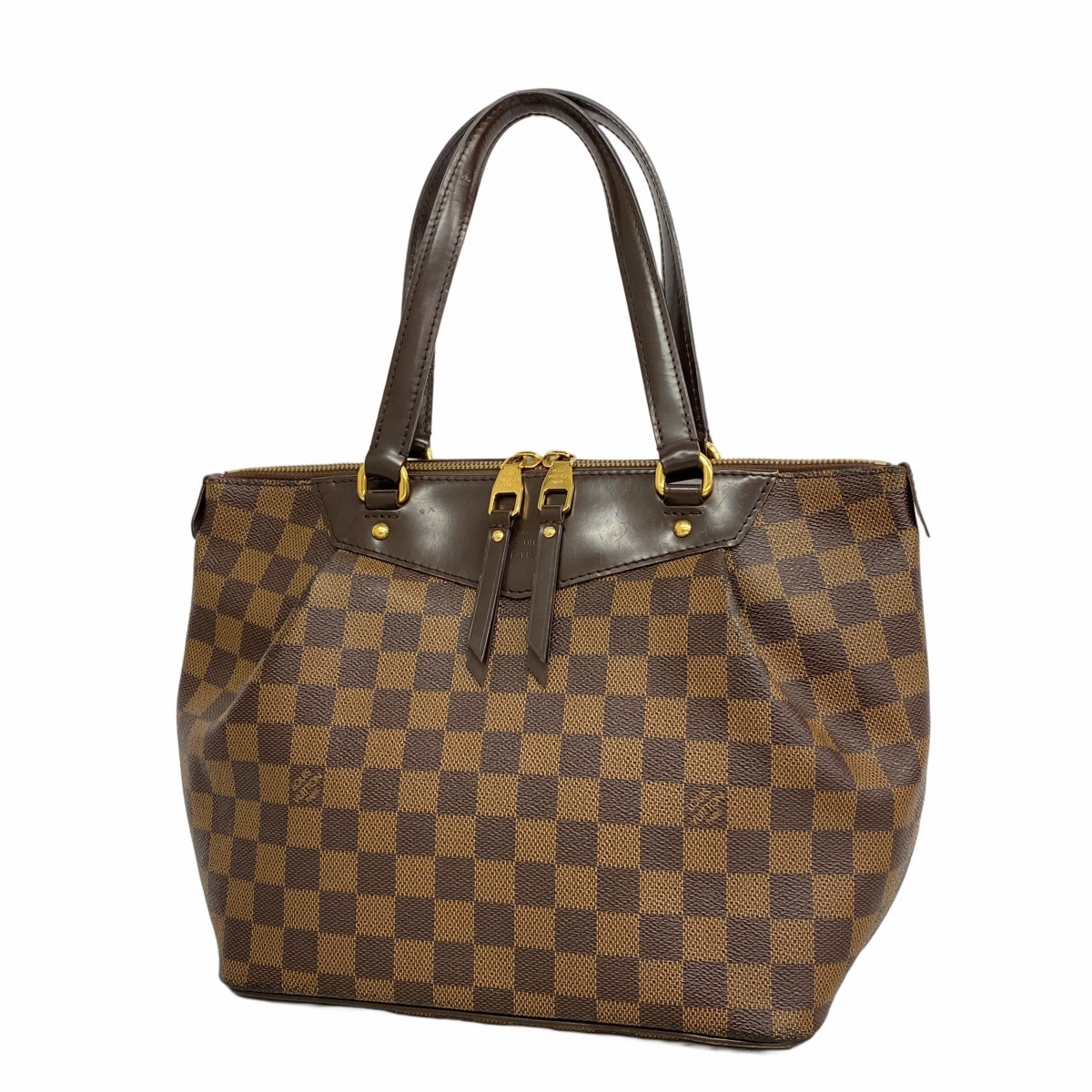 【6dd4882】ルイヴィトン ハンドバッグ ダミエ ウェストミンスターPM N41102 エベヌ【中古】レディース