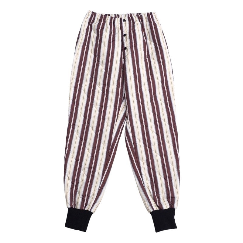 ■美品■MARNI マルニ パンツ サイズ44 キルティングパンツ ジョガーパンツ 中綿 ストライプ イタリア製 ブランド古着【中古】20240806/RA0794