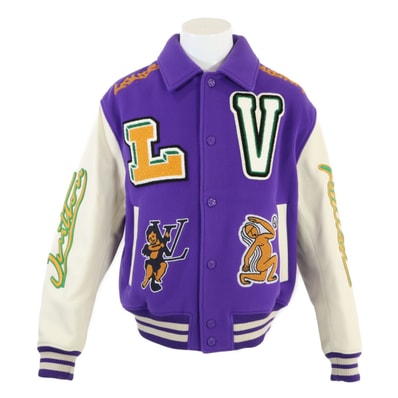 ルイヴィトン 国内正規 HNL90EMJY Multi Patch Mixed Leather Varsity ヴァージルアブロー 50
