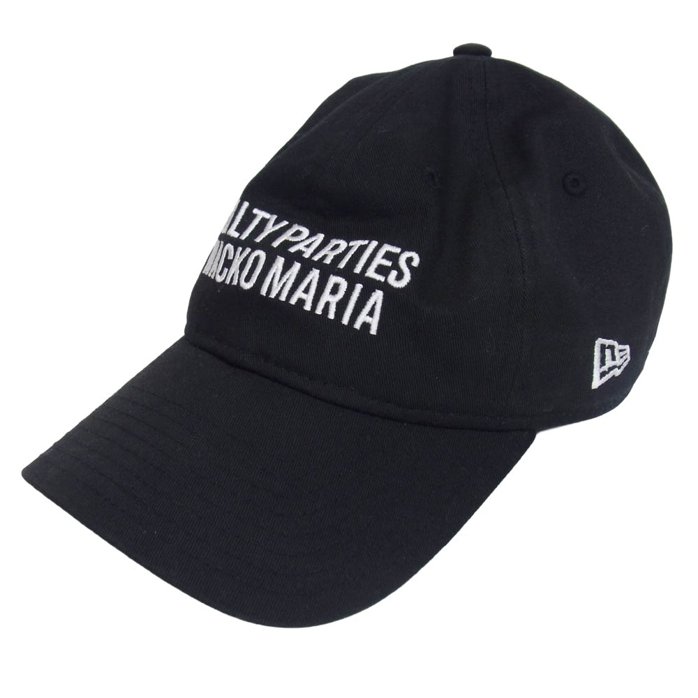 WACKO MARIA ワコマリア キャップ 24AW × NEW ERA ニューエラ ロゴ刺繍 キャップ 帽子 ブラック系【中古】