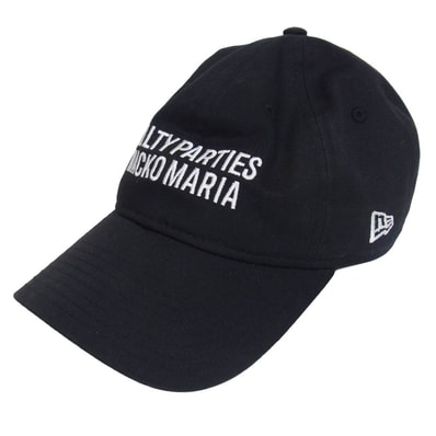 WACKO MARIA ワコマリア キャップ 24AW × NEW ERA ニューエラ ロゴ刺繍 キャップ 帽子 ブラック系【中古】