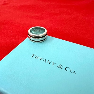 TIFFANY&Co. ティファニー グルーブド ダブルライン リング シルバー925 リング・指輪 6号 シルバー
34180