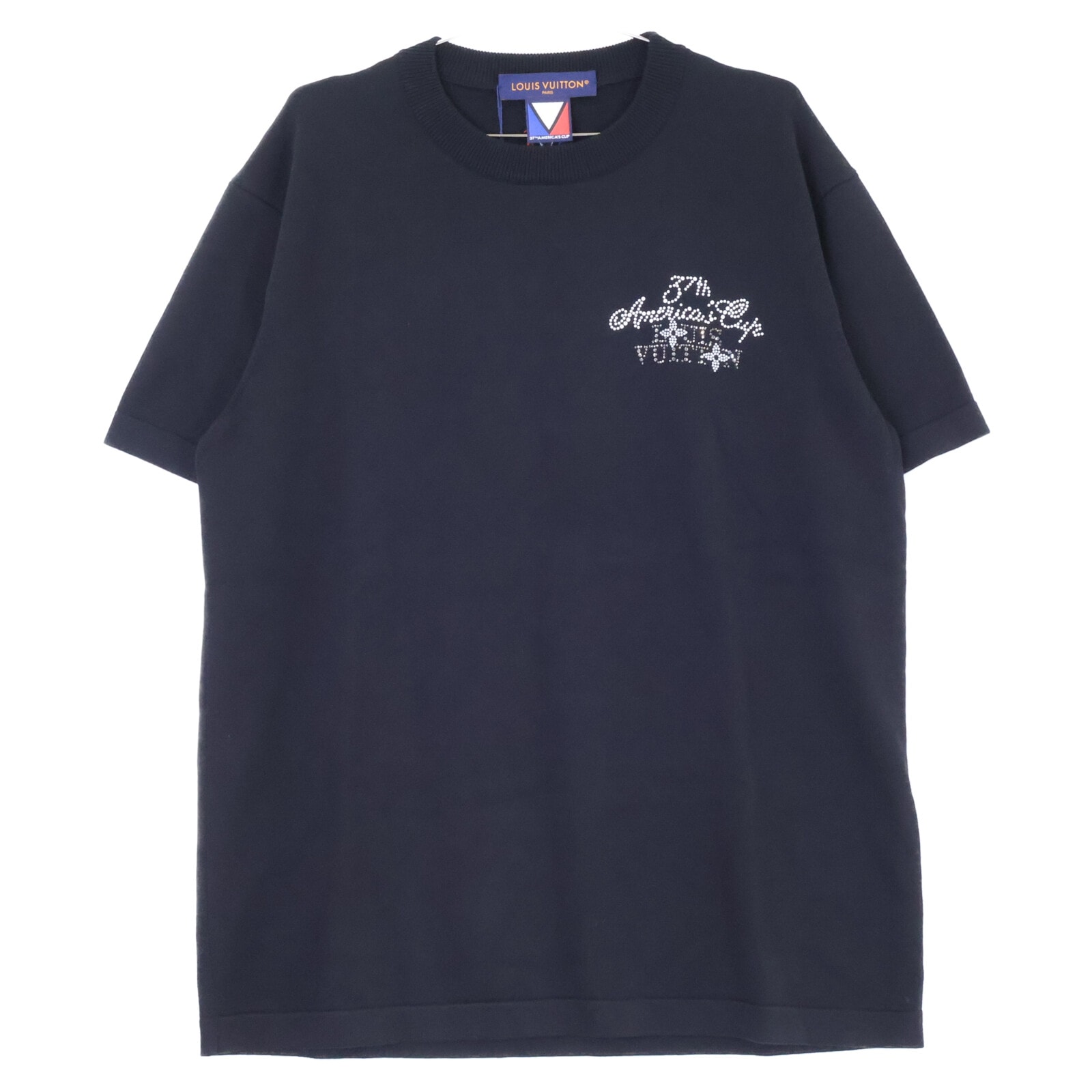 ルイヴィトン 【美品/国内正規/24年製】RM242MH OY8 HRN57W Embellished 37thアメリカズカップ 半袖ニットセーター L